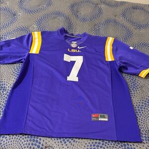 Nike Purple and Yellow LSU Jersey XXL